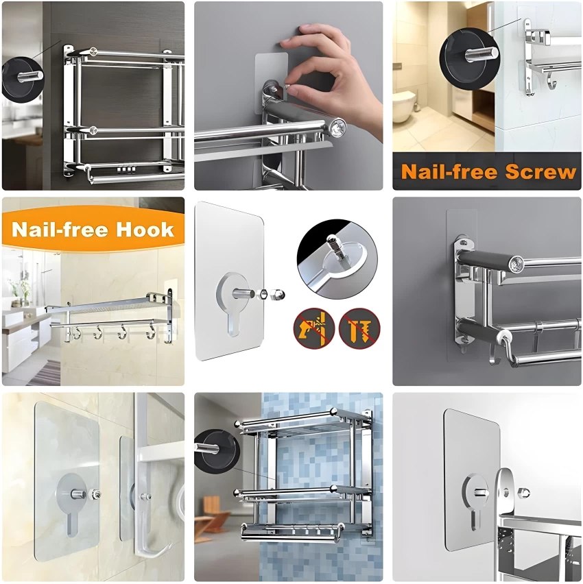 10pcs Screw Hook Hanger - ১০ পিস স্ক্রু হুক - Image 4