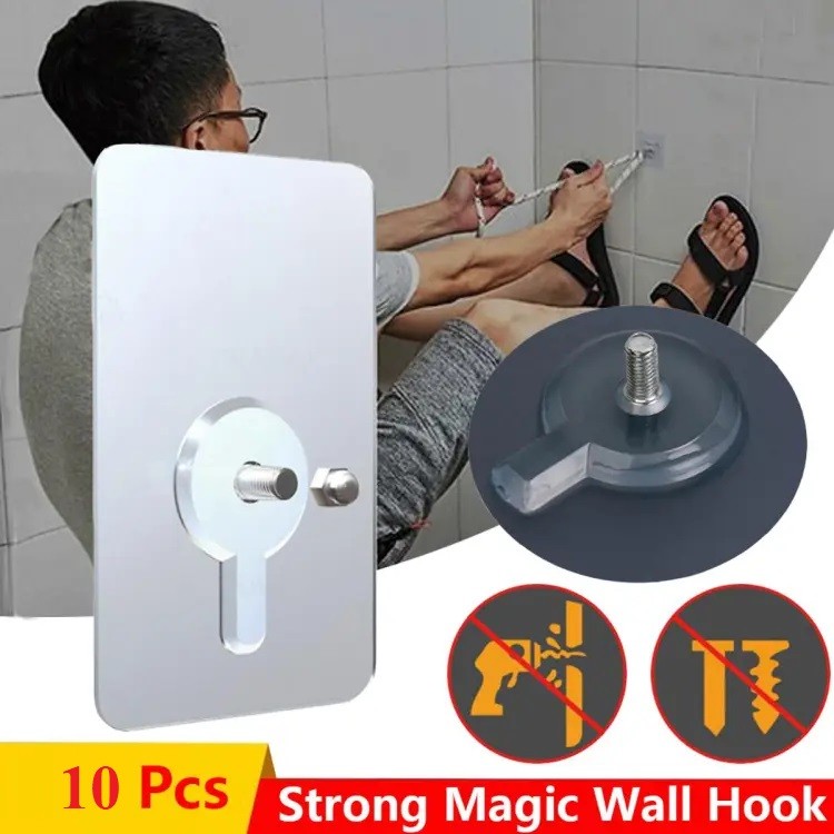 10pcs Screw Hook Hanger - ১০ পিস স্ক্রু হুক - Image 3